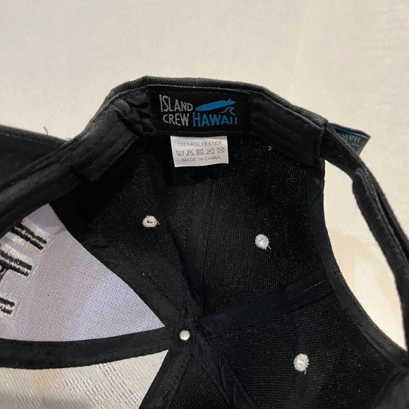 Kauai Hawaii Black Color Dad Hat Island Crew Preowned Adjustable Clean - Picture 7 of 8